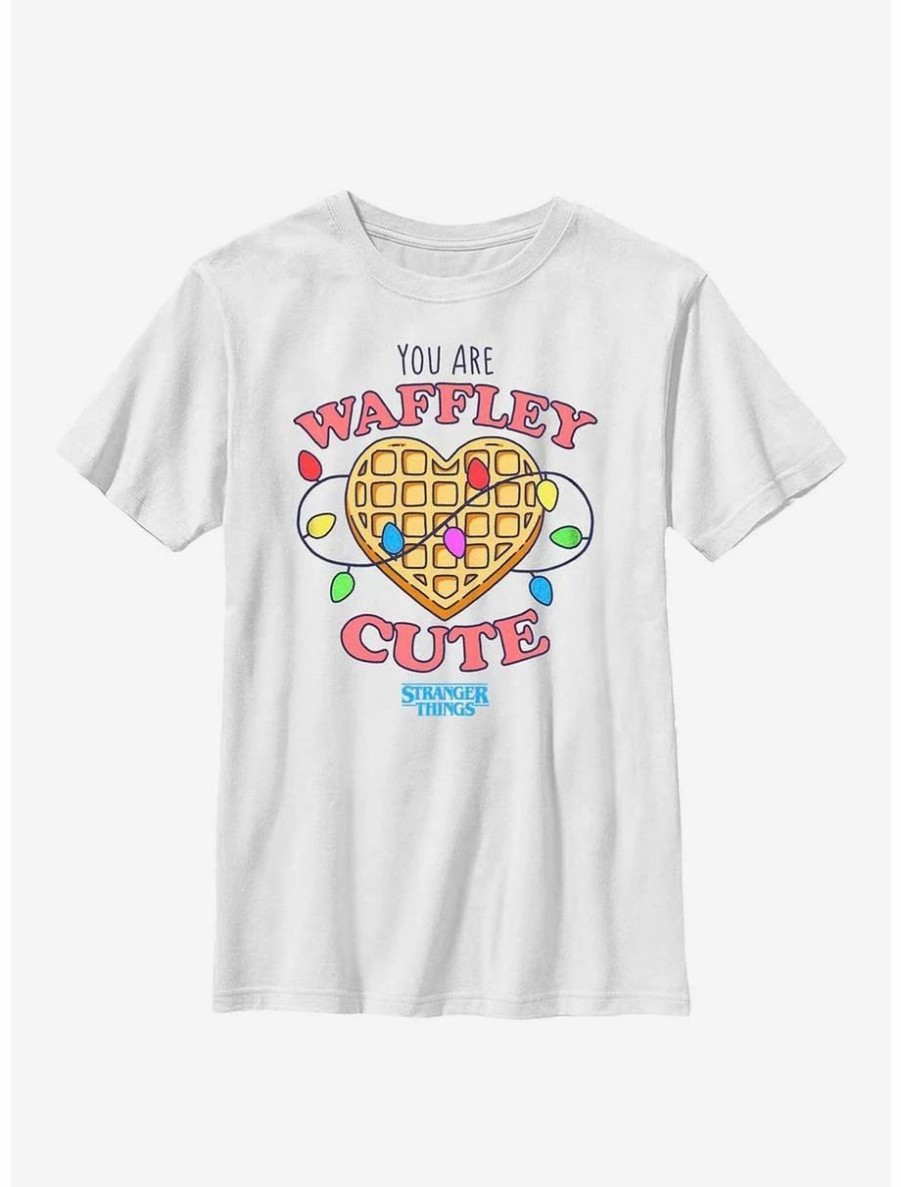 Youth | * Boxlunch Stranger Things Heart Waffley Cute Youth T-Shirt