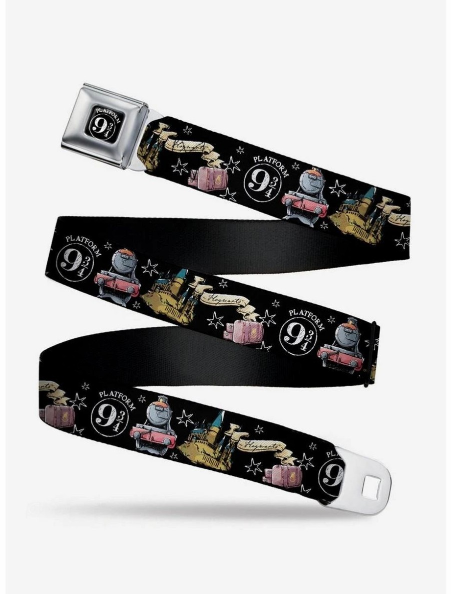 Accessories | * Boxlunch Harry Potter Platform 9/34 Collage Youth Seatbelt Belt