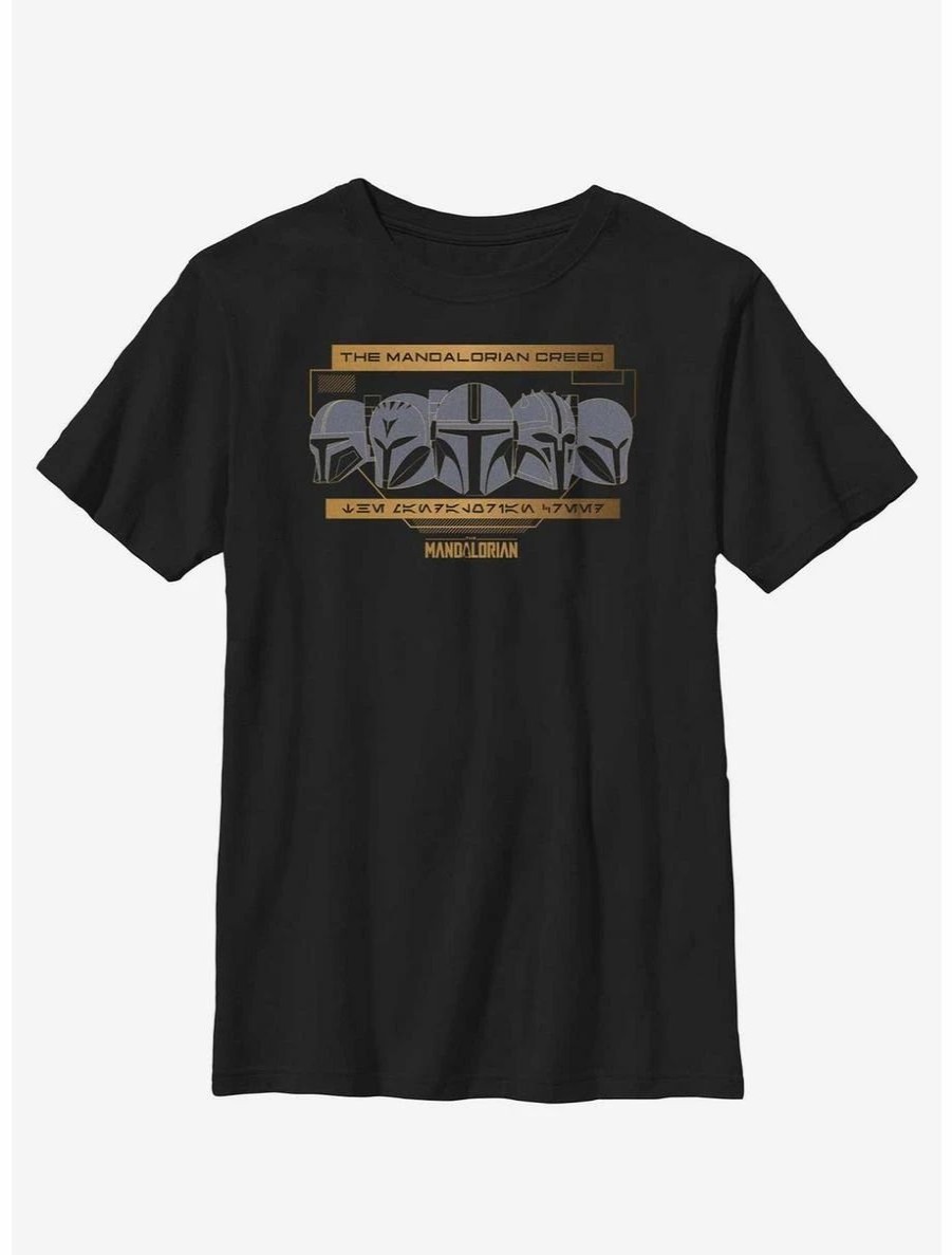 Youth | * Boxlunch Star Wars The Mandalorian Helmets Of The Creed Youth T-Shirt