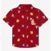 Toddler | * Disney Winnie The Pooh Hundred Acre Wood Friend Portraits Toddler Woven Button-Up Boxlunch Exclusive