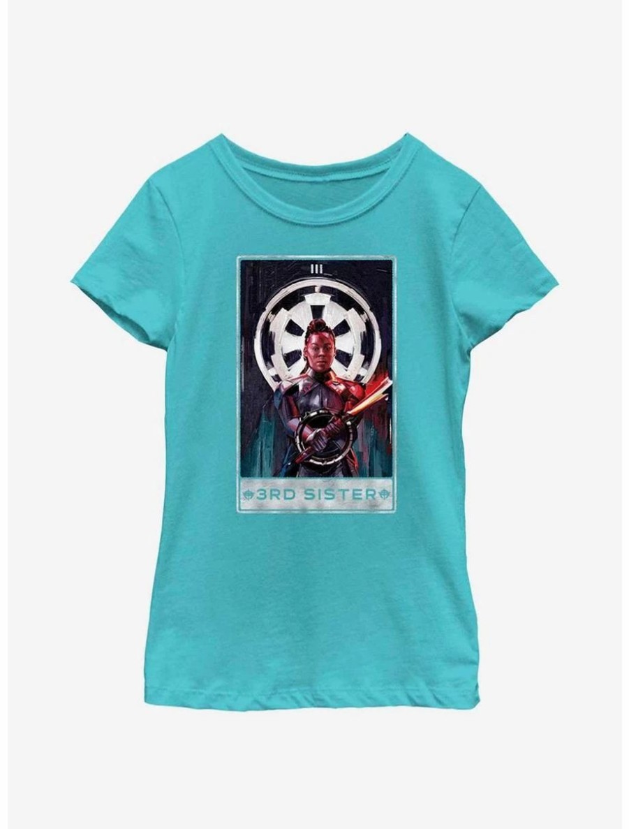 Youth | * Boxlunch Star Wars Obi-Wan Kenobi 3Rd Sister Tarot Card Youth Girls T-Shirt