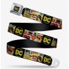 Accessories | * Boxlunch Dc Comics Vintage Superhero Logos Youth Seatbelt Belt