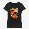 Youth | * Boxlunch Cow And Chicken Cow And Chicken Pumpkin Portraits Youth Girls T-Shirt