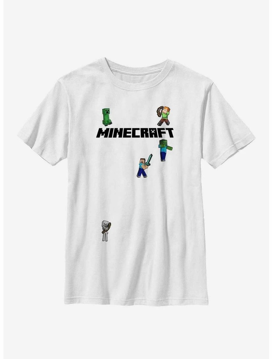 Youth | * Boxlunch Minecraft Logo Sprites Overworld Youth T-Shirt