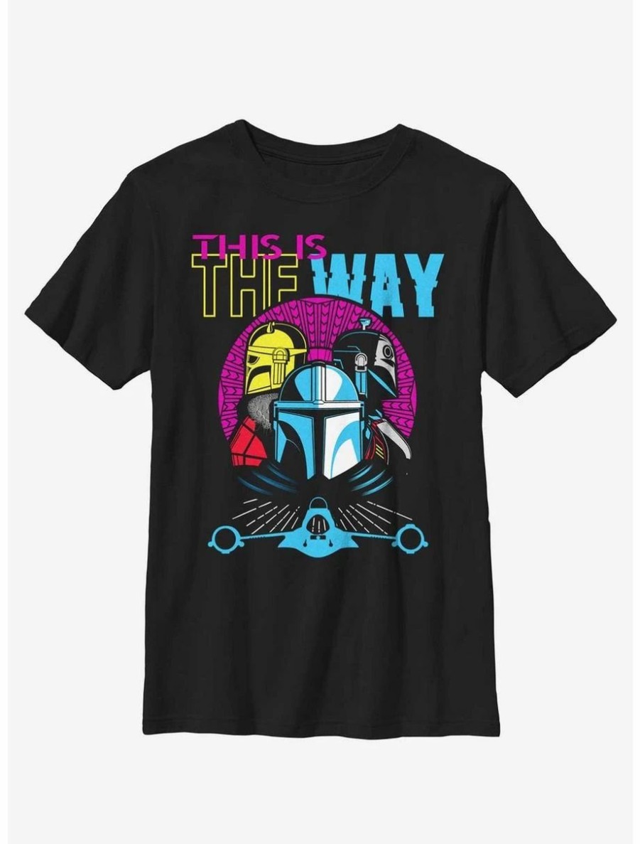 Youth | * Boxlunch Star Wars The Mandalorian Hyper Sunset This Is The Way Youth T-Shirt