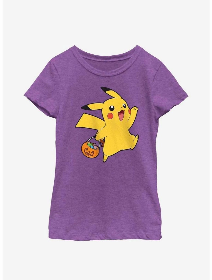 Youth | * Boxlunch Pokemon Pikachu Trick-Or-Treating Youth Girls T-Shirt