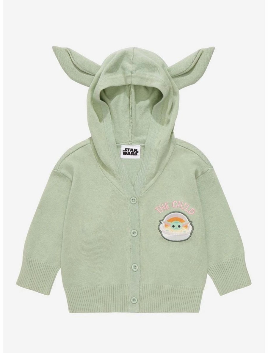 Toddler | * Star Wars The Mandalorian Grogu Ears Toddler Cardigan Boxlunch Exclusive