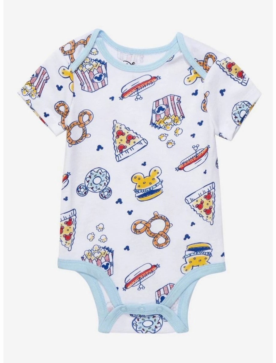 Infant | * Disney Mickey Mouse Food Allover Print Infant One-Piece Boxlunch Exclusive