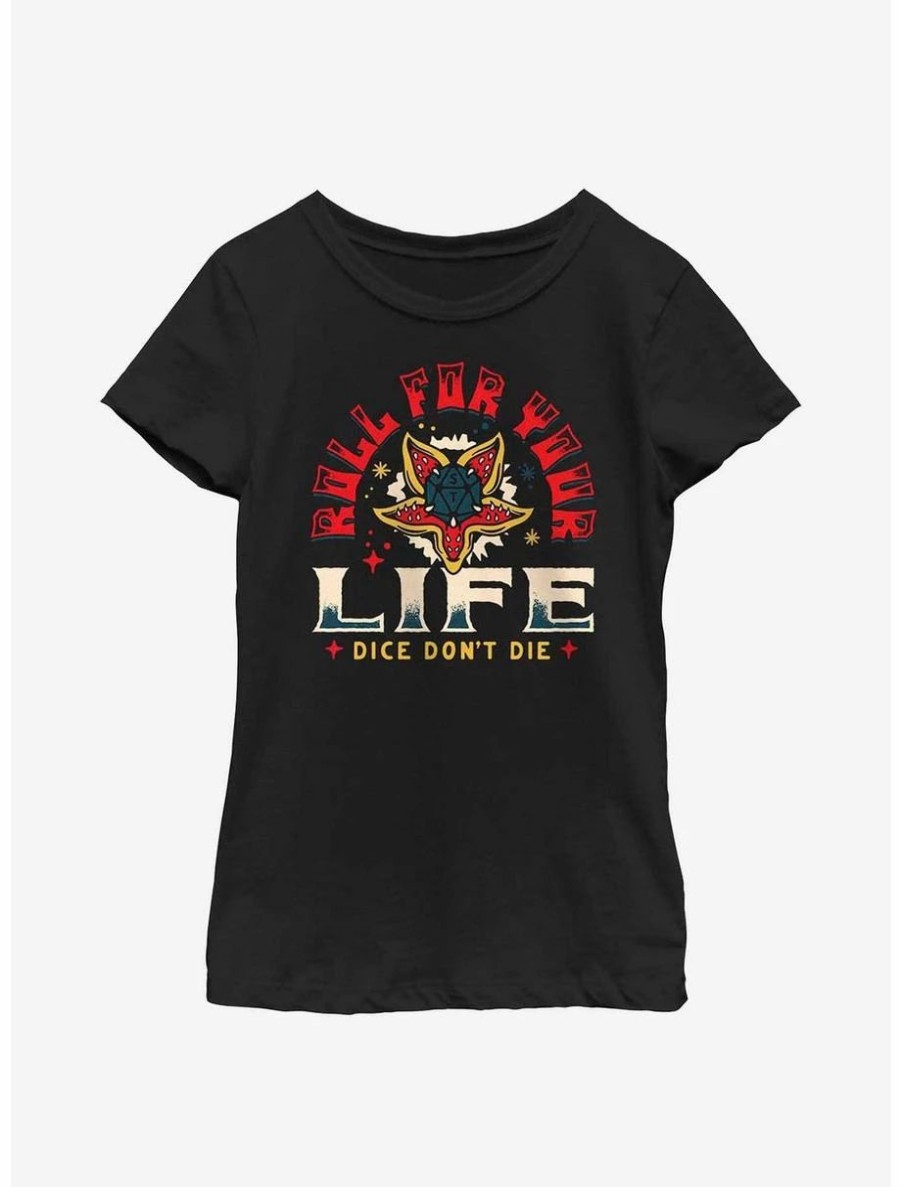 Youth | * Boxlunch Stranger Things Rolld For Your Life Youth Girls T-Shirt