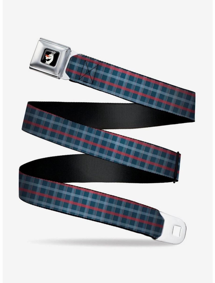 Accessories | * Boxlunch Disney Frozen 2 Olaf Plaid Youth Seatbelt Belt